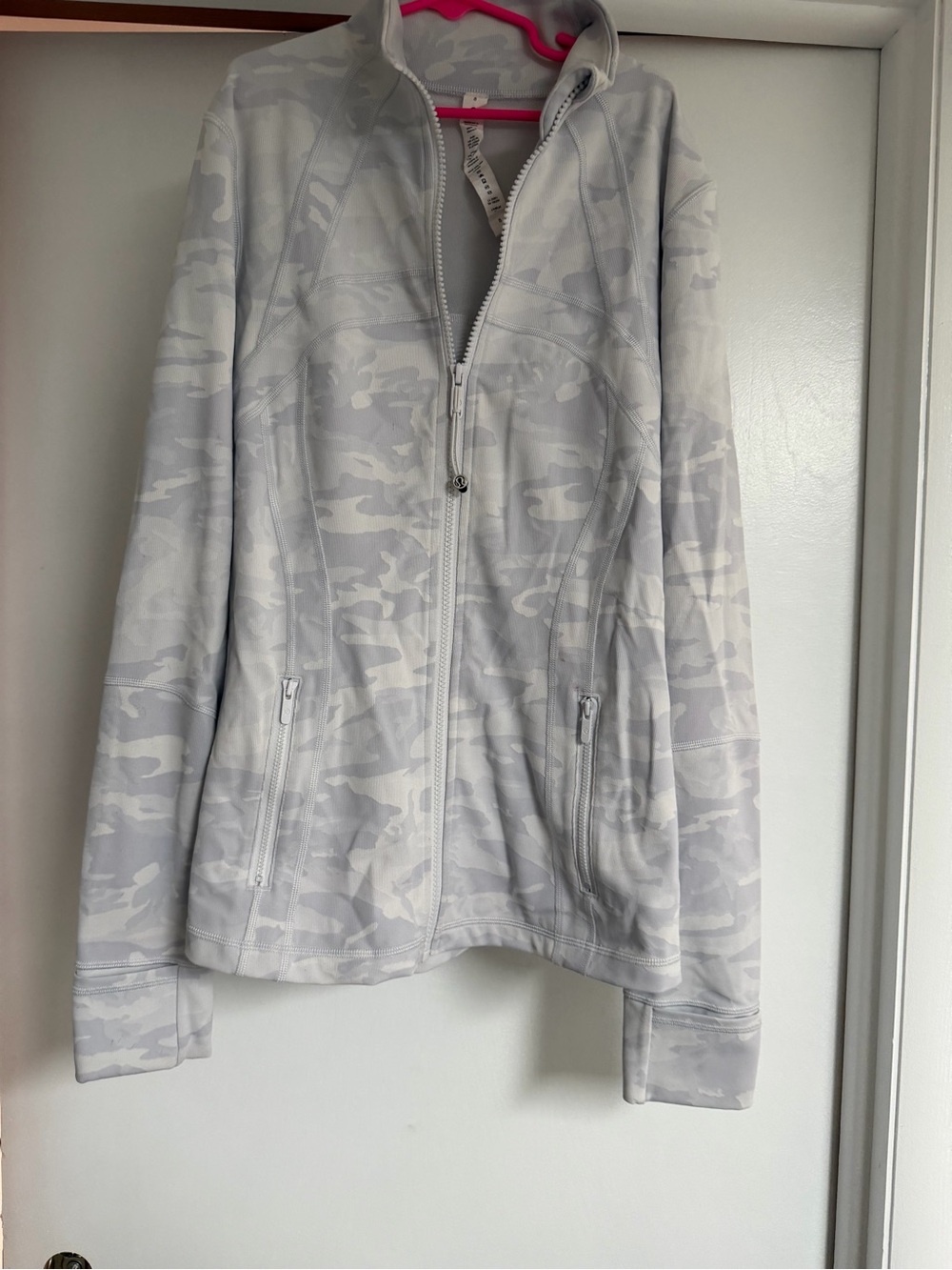 lululemon athletica Light Gray Camo Zip-Up Utility Jacket
